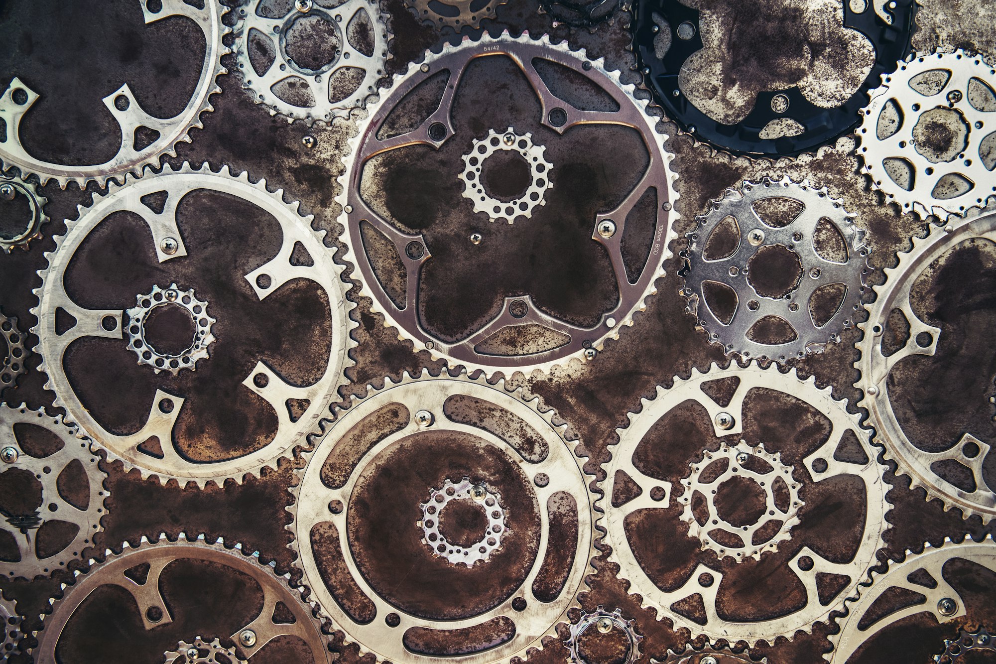 Interlocking cogs and gears
